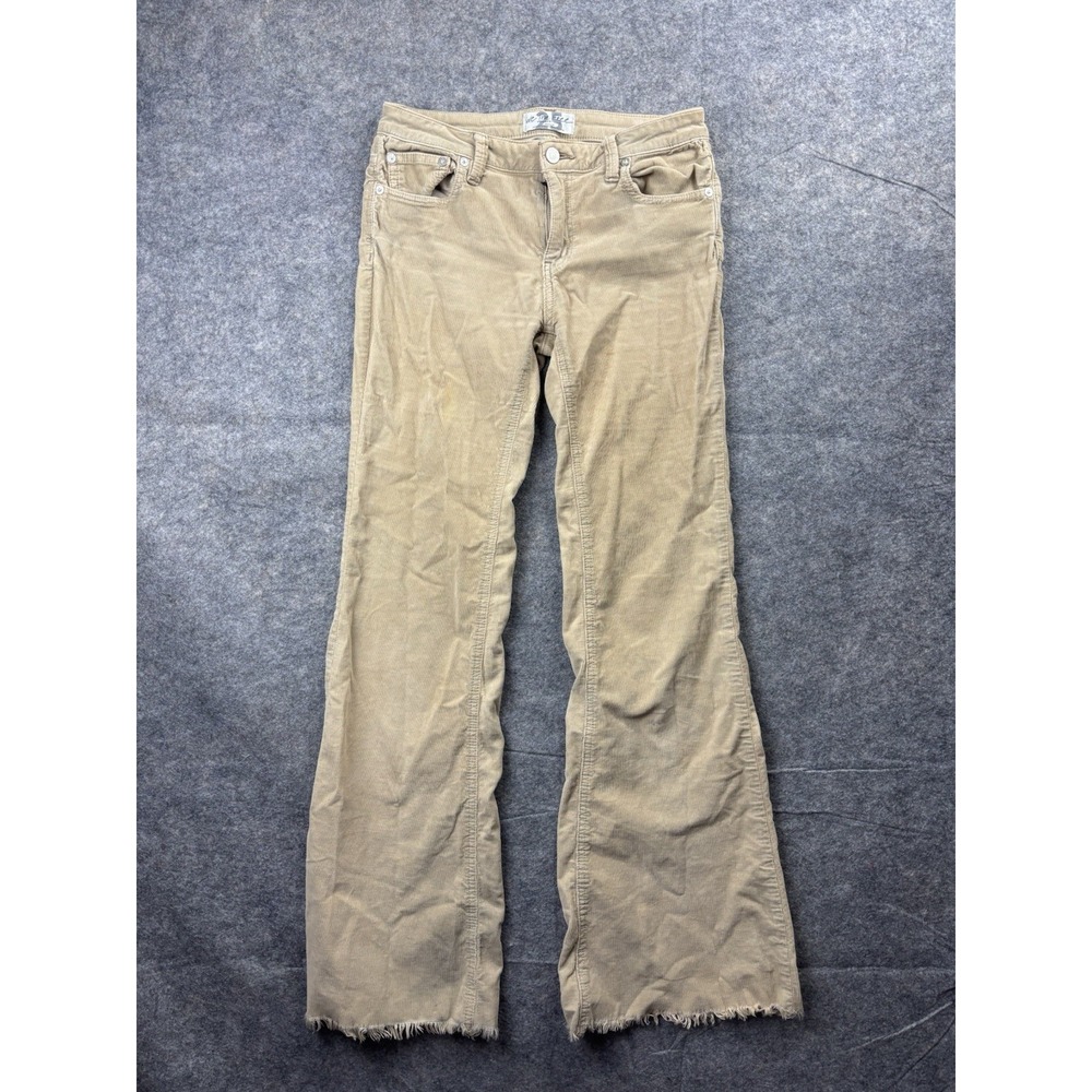 We The Free Women's Size 25 Low Rise 70s Corduroy Flare Pants Distressed Hippie